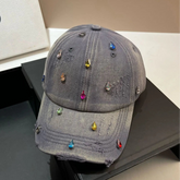 GEM DROP Crystal-Washed Baseball Cap